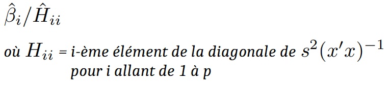 R régression linéaire ajustement affine