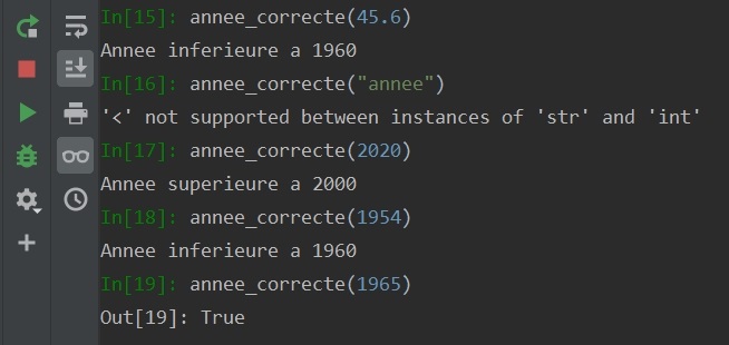 Exception et assertion en python